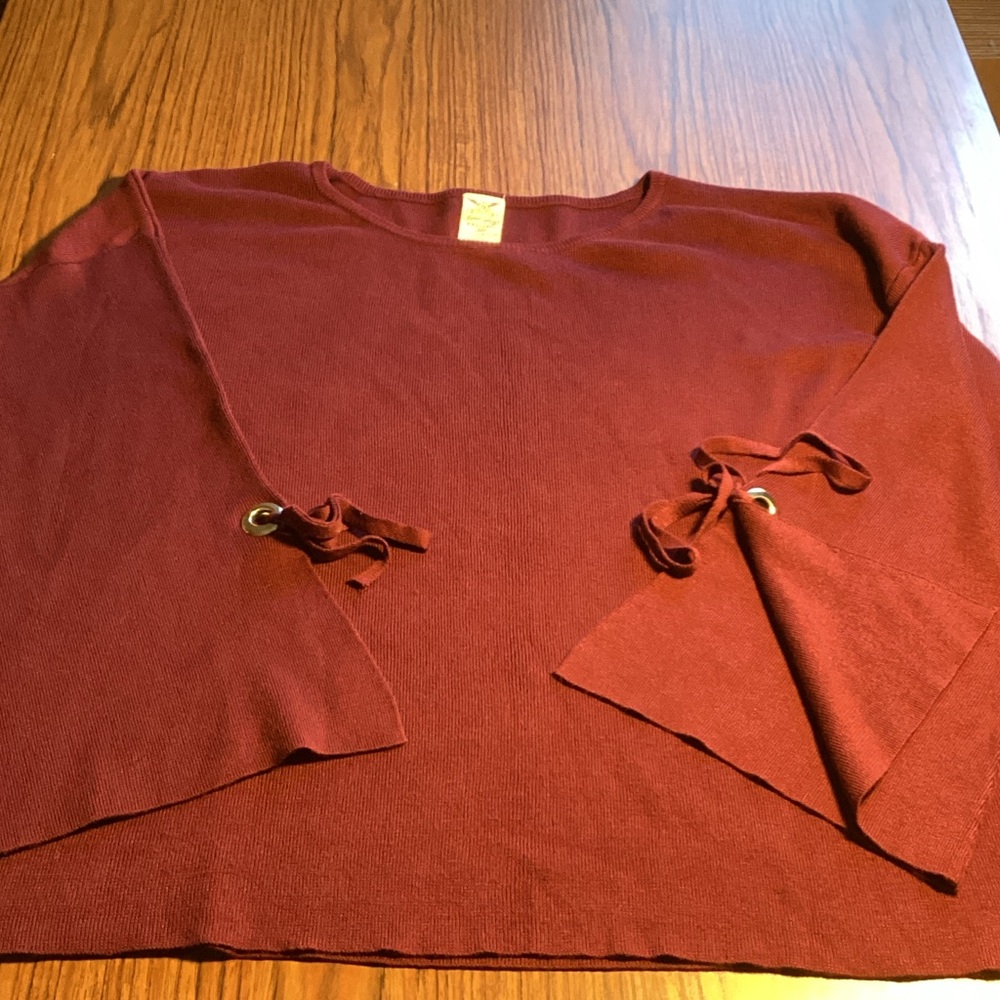Faded Glory Maroon Knit Top